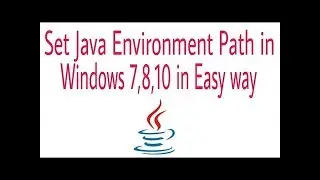 How to set java environment variable on windows 10