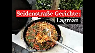 Lagman / Nudelgericht - ein 1000 Jahre altes Seidenstraße Gericht. In Kazan oder Dutch Oven. Gesund