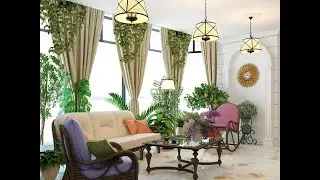 Ideas for the design and decoration of rooms with indoor plants and flowers.