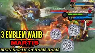 BOCORAN RAHASIA!! 3 EMBLEM MARTIS DARAH GA HABIS HABIS