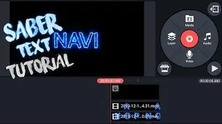 HOW TO MAKE A SABER TEXT INTRO On IOS & Android (Kinemaster Tutorial) (Old Intro Tutorial)