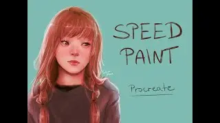 Ipad Pro + Procreate SPEEDPAINT | Chocolate | Semi-realism girl's portrait