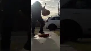 The lil sqeesh sounds every time it hit are so satisfying but so gross too 😩😩 || #pumpkin #fypシ