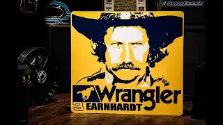 Handpainted Vintage Earnhardt Sign