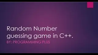 Random number guessing game in C++