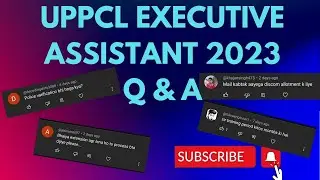 UPPCL EXECUTIVE ASSISTANT 2023 Q and A