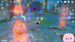 How i play event tower defence genshin impact and its easy (fastfoward video)