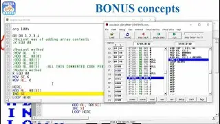 x86 Array programming - 2021 APL programming using Emu8086 & Accessing Variable address 3