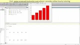 MATLAB Plotting Pie Chart, Vertical & Horizontal Bar Graph