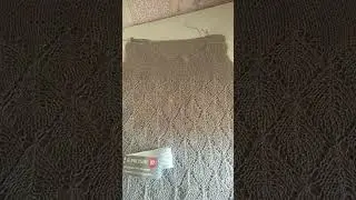 Вязальный процесс в работе. Футболка для дочери из пряжи 
