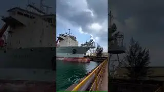 BOROSTAR is ready to enter dry dock #vessel #drydock #ship