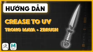 Crease To UV - Hướng dẫn Maya căn bản #maya