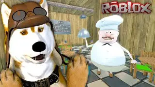 Бежим из ресторана в котором есть странного повар Бенни в роблоксе BENNY'S RESTAURANT ESCAPE! roblox