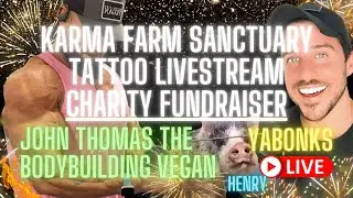 Tattoo Livestream Fundraiser For Henry At Karma Farm Sanctuary (John Gets A Head Tattoo For Charity)