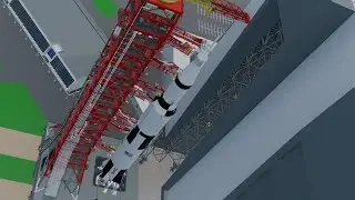 Apollo: Mobile Launch Pad Exit out of Vehicle Assembly Building (Blender Animation)