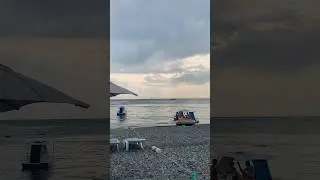 Море перед легким дождиком! 😍 Лазаревское 22.08.24 #лазаревское #популярное #море