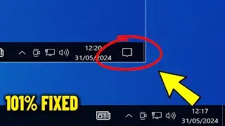 Action Center icon is missing from the taskbar in Windows 10 - How To Fix Notifications Area ✅