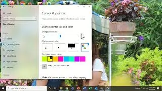 How to change the color of your cursor and size tutorial.