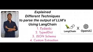 Explained Techniques to parse/format LLM's output using LangChain in python(TypedDict,Pydantic,JSON)