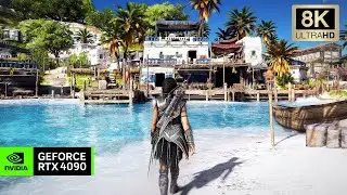 [8K] AC Odyssey RTX 4090 - RAY TRACING Reshade Beyond Horizon FX - Ultra Realistic Graphics Showcase