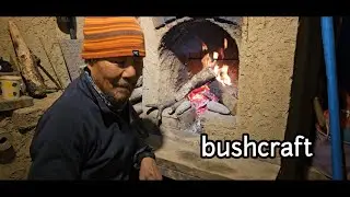 SAFE HOUSE built in the FOREST 8편 - bushcraft    ○ 자연인의 산골생활 ○ 덕아웃 파워벽난로의 화력