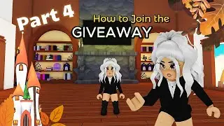 PART 4 🍂 Autumn Castle SPEED Build + GIVEAWAY #roblox #adoptme  #speedbuild #robloxadoptme #build