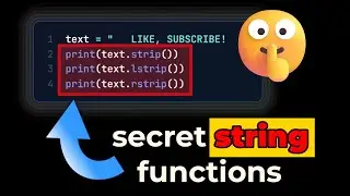 5 Secret Python String Functions That Will Change Everything