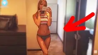 Beautiful Russian girl shows itself through the periscope