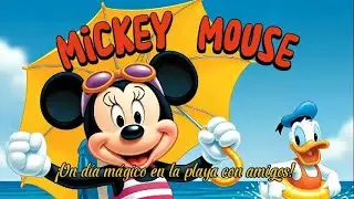 Mickey Mouse: A magical day at the beach with friends! 🎵🏖️🏰🐭 