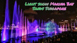 Wonder full light and Water show Marina Bay Sands Singapore