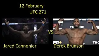 Jared Cannonier VS Derek Brunson FIGHT IN UFC 4/ UFC 271