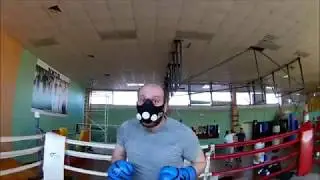 Boxing training with Elevation Mask Eken H9 1080p 60fps