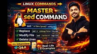 SED Command Explained Clearly | Linux Text Processing Tutorial