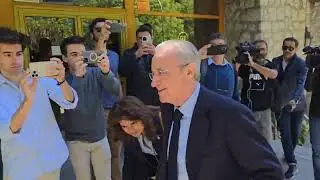 Florentino llega a la comida de presidentes