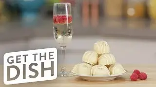 White Chocolate Prosecco Truffles | Get the Dish