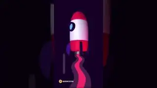 Three js rocket animation || 