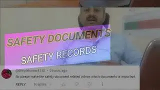 Safety Record, Safety Document, Important Safety Records for Safety Officer