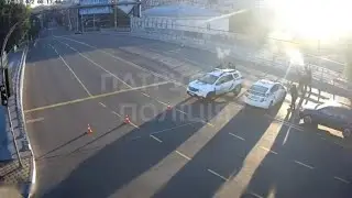 Полицейские Сбивают дрон Камикадзе