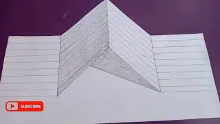 3D trick art on line paper | illusion | rAmArts | 3D Drawing