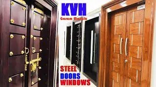 കണ്ടോ ഇങ്ങനെയാ ഇവിടെ ഏറ്റവും നല്ല ഡോറുകൾ ഉണ്ടാക്കുന്നേ👌 KVH Steel Doors & Windows, Mannarkkad.