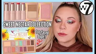 W7 SWEET NECTAR COLLECTION REVIEW 🌼 | TOO FACED DUPE? | makeupwithalixkate