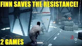 Star Wars Battlefront 2 - Finn, the SAVIOR OF THE RESISTANCE! FN 2187 Killstreaks! (2 games)