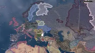 How overhaul mod changes outcome of Europe  - Hoi4 Timelapse