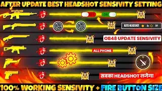 Free Fire Headshot Setting After Ob48 Update 2025⚡Best Sensitivity Settings ⚙️| Sensitivity Setting