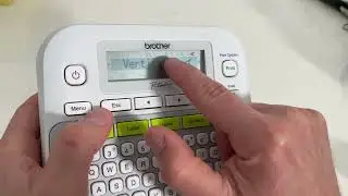 How To Print Vertical Text With A Brother Label Maker