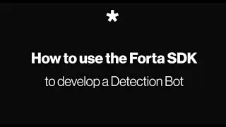 How to use the Forta SDK?