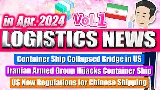 Logistics News in April, 2024 Vol.1. Explained about Maersk's Vessel Collision & Market Conditions