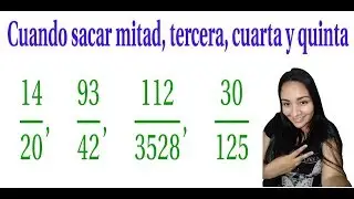 When to calculate halves, thirds, fourths, and fifths in a fraction. Math in 2 minutes.