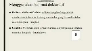 Video Ajar Ciri Kebahasaan Teks Prosedur Kelas 11 SMA