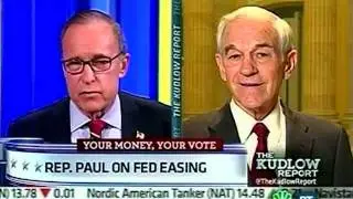 Ron Paul On CNBC With Kudlow About Polling 2nd In Iowa